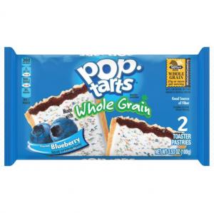 Kelloggs Pop Tarts Whole Grain Blueberry Toaster Pastries, 3.53 Ounce -- 72 per case.