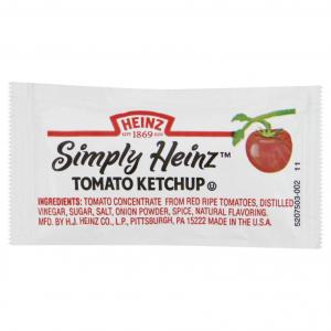 Simply Heinz Ketchup, 9 Gram -- 1000 per case.