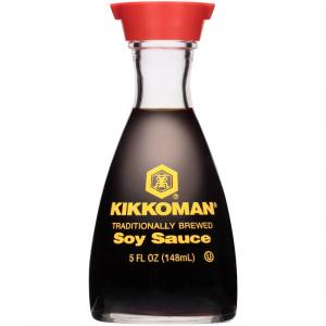 Kikkoman Soy Sauce Dispenser, Lower Sodium Sauce (5 Fl.Oz, 12 Per Case)