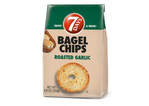 7Days Bagel Chips, Roasted Garlic, Natural, Non-GMO (3.17 Oz, Pack Of 12)