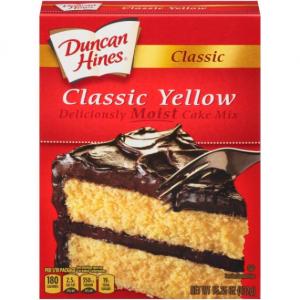 Duncan Hines Classic Yellow Moist Cake Mix 15.25oz (PACK OF 12)