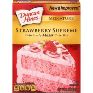 Duncan Hines Pinnacle Signature Strawberry Supreme Cake Mix, 15.25Oz