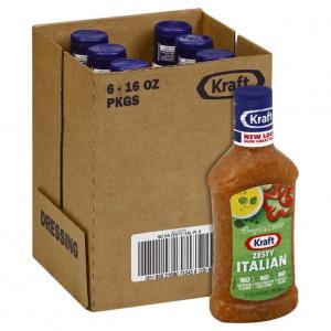 Kraft Zesty Italian Dressing, 16 fl oz