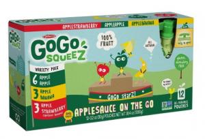 GoGo Squeez Variety Pack (Apple. Strawberry and Banana) Pack of