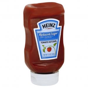 Heinz Reduced Sugar Ketchup, 13 oz (2 Pack)(packaging may vary)