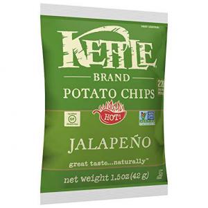Kettle Brand Potato Chips, Jalapeno, Single-Serve 1.5 Ounce (Pack of 24)