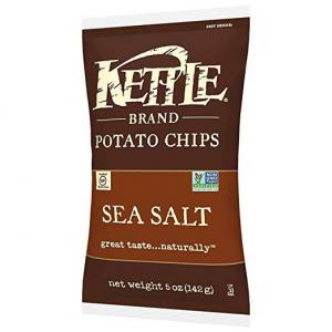 Kettle Brand Potato Chips, Lightly Salted Flavor, Bulk Pack (5 Oz, Pack Of 8)