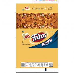 Fritos Scoop Corn Chips Top-n-go 3.5oz (PACK OF 18)