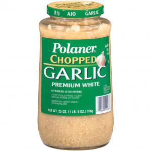 Polaner All Natural, Premium White, Chopped Garlic (25 OZ, 6 Per Case)