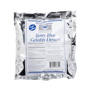 Chefs Companion Berry Blue Gelatin Mix, 24 Ounce - 12 per case
