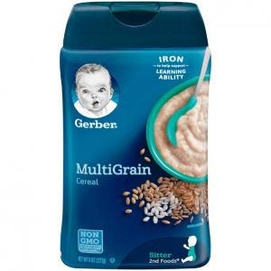 Gerber Multigrain Baby Cereal, 8 oz (Pack of 6)