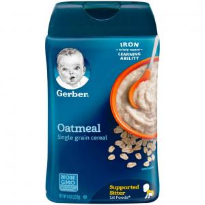 Gerber Single-Grain Oatmeal Baby Cereal, 8 oz (Pack of 6)