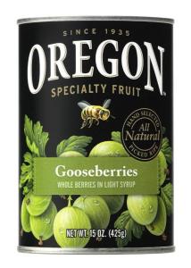 Oregon Fruit Gooseberries, Light Syrup, 15 oz (Pack of 8)