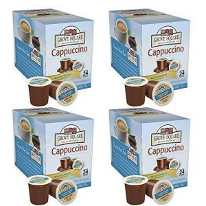 Grove Square French Vanilla Cappuccino K-Cup Coffee Pods - 96 Co