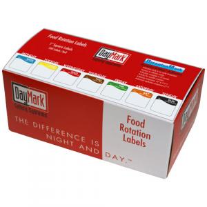 Daymark 1 Inch Square Dissolvable Labels Monday Sunday Dispenser
