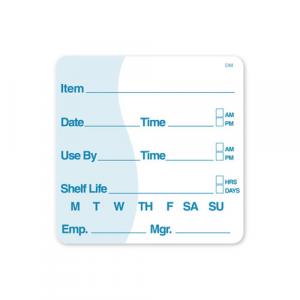 Daymark DissolveMark Shelf Life Use By Food Label, 2 x 2 inch - 12 rolls per case.