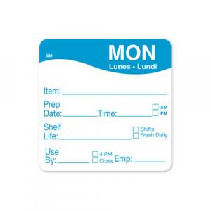 Daymark Dissolve Mark Monday Dissolvable Label 250roll (PACK OF 12)