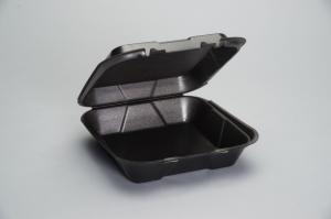 Genpak Snap It Foam Black Dinner Container 100each (PACK OF 200)