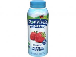 Stonyfield Farm Organic Strawberry Yogurt Smoothie 10floz (PACK OF 12)