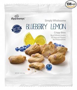 Appleways Whole Grain Blueberry Lemon Crispy Bites, 1 Ounce - 108 per case