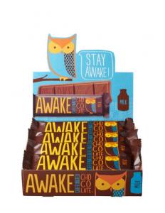 Awake Milk Chocolate Bar (1.55 Oz, 12 Bars Per Pack, 6 Packs Per Case)