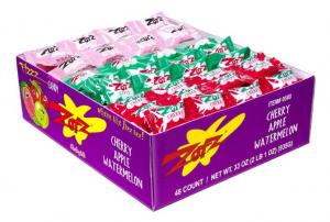 Zotz Fizz Sour Strings - Apple, Cherry, Watermelon, Grape, Orange and Lemon (Pack of 48)