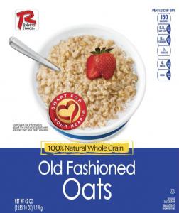 Ralston Foods Old Fashioned Oats Cereal, 42 Ounce -- 12 per case.