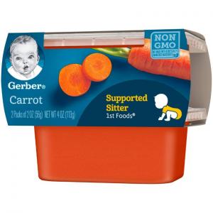 Gerber Purees 1st Foods Carrot Tubs (Pack of 8)