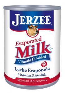 Jerzee Evaporated Milk, Aluminium Cans (12 Fl.Oz, 24 Per Case)