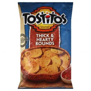 Tostitos Thick Hearty Cut Chips, 32 Ounce - 3 per case.