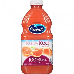 Ocean Spray 33669 100% Ruby Red Grapefruit, 60 Fluid Oz (8 Pack)