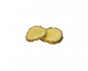 Bay Valley Crinkle Cut Sliced Fresh Pack Kosher Pickle (1 Gallon/Pack, 4/Case)