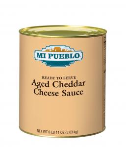 Mi Pueblo Aged Cheddar Cheese Sauce, Number 10 Can - 6 cans/case.