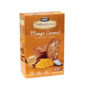 Nonni'S Thin Addictives Mango Coconut Almond Thin Cookies (4.4 OZ, 36 Per Case)