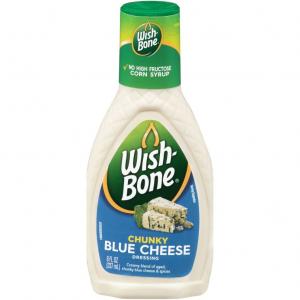 Wish Bone Chunky Blue Cheese Dressing, 8 Fluid Ounce -- 12 per case.