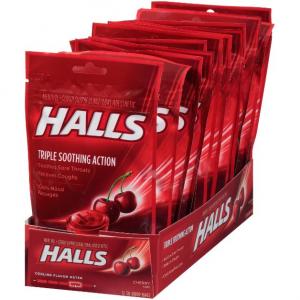 Halls Cherry - 30 count bag, 48 per case