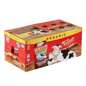 Organic Horizon 1% Low Fat Box Chocolate Milk 8fl.oz (PACK OF 18)