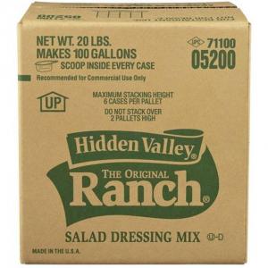 Hidden Valley Dressing Mix Hidden Valley Original Ranch Case 100gal (PACK OF 1)