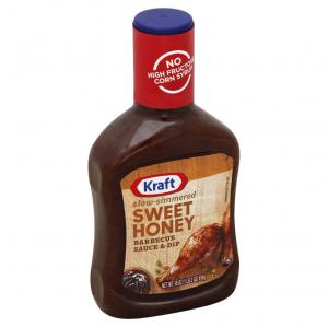 Kraft Slow Simmered Sweet Honey Barbeque Sauce (18oz Bottles, Pack of 12)