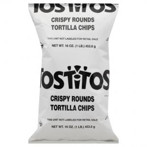 CHIP, TORTILLA CORN ROUND SALTED TFF CRISPY