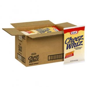 Kraft Cheez Whiz Cheese Spread Sauce (6.5 Lbs. Bags, Pack Of 6)