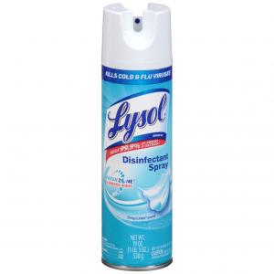 Lysol Disinfectant Spray, Crisp Linen, 19 Ounce (Pack of 12)
