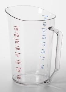 Cambro Measuring Cup Plastic 4 Quart Clear, 1 Each (1 Pack)