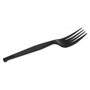 Dixie Medium Weight Polystyrene Fork Black, 1000 Count (1 Pack)