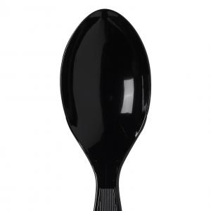 Dixie Medium Weight Polystyrene Teaspoon Black, 1000 Count (1 Pk)