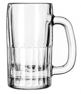 Libbey Glass Drinkwere Beer Mug, Crystal Clear Glass (10 Oz, 12 Per Case)