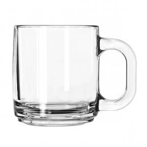 Libbey Glass Stacking Coffee Mug, 10 Ounce - 12 Per Case