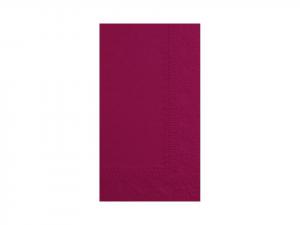 Hoffmaster 180524 Napkin, Dinner Burgundy 15X17 2 Ply 1/8 Fold P