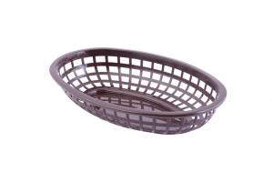 (Price/Case)Tablecraft 1074BR Oval Brown Basket Hdpe 9.375X6