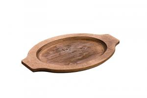 (Price/Case)Lodge UGOH Oval Wood Underliner Walnut Stain 6-1 Eac